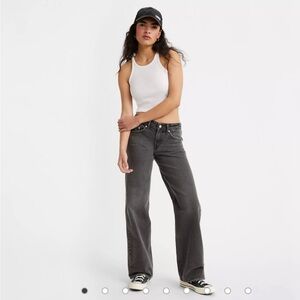 levi’s low loose black jeans